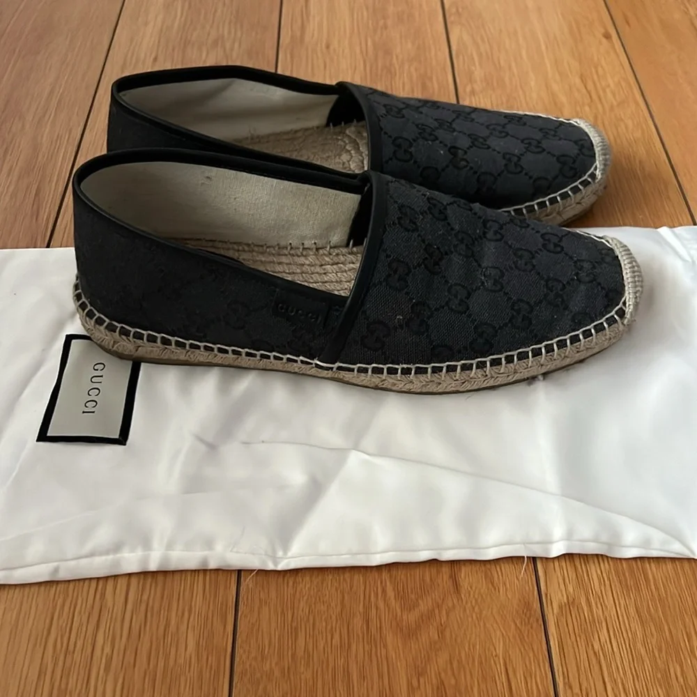 GUCCI!!Cloth espadrilles EUC women size 9 - Picture 5 of 5